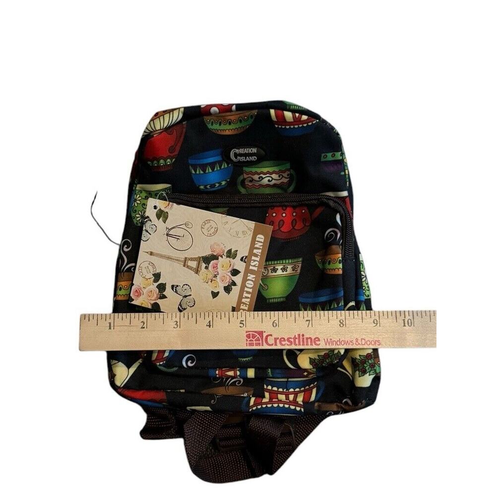 Creation Island Day Pack Mini Backpack Tea Coffee NWT Travel Vacation Essential - Picture 7 of 8